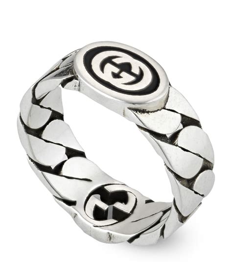 gucci ladies silver rings|gucci sterling silver rings.